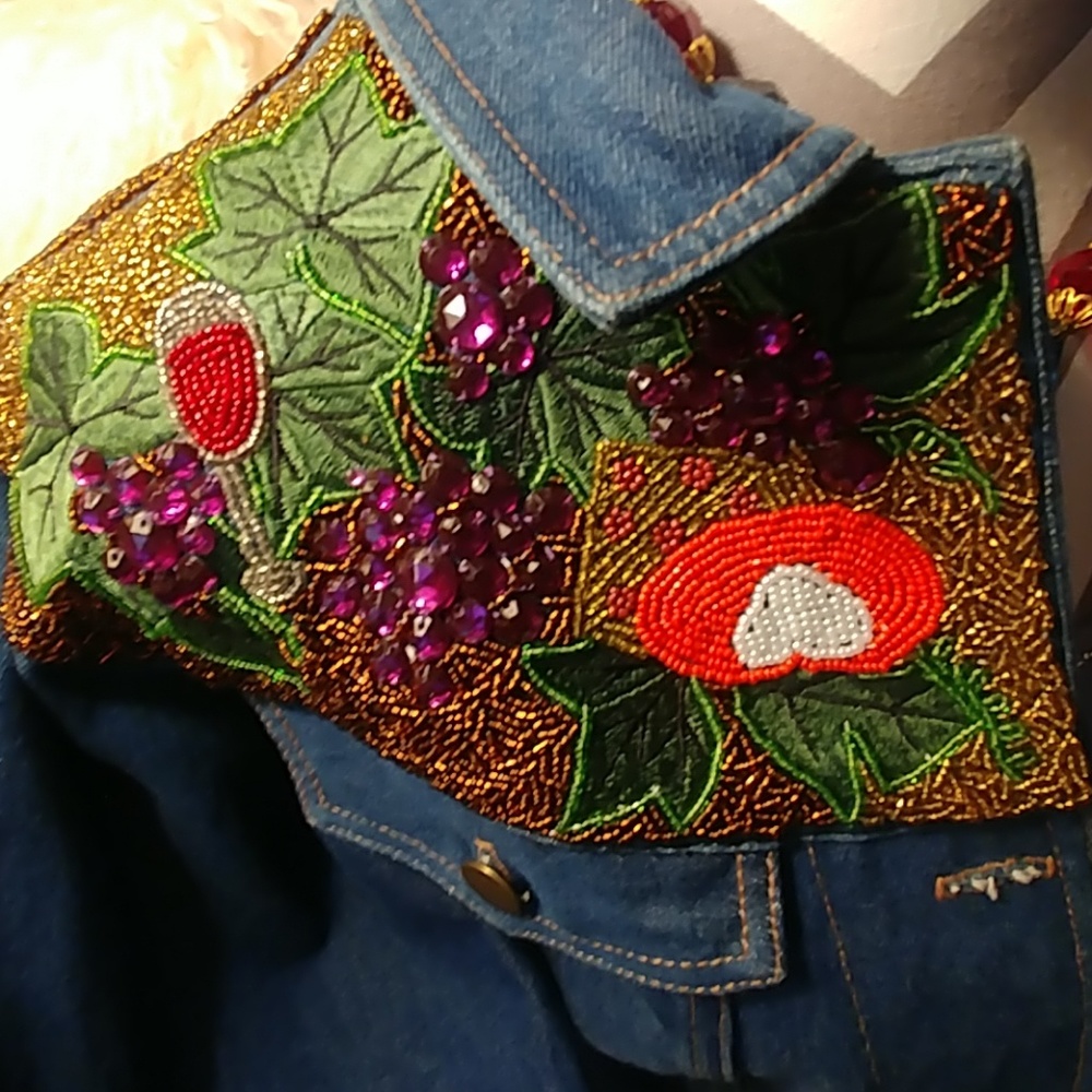 SOLD! Beautiful jean jacket! SOLD!!! - Picture 2 of 5